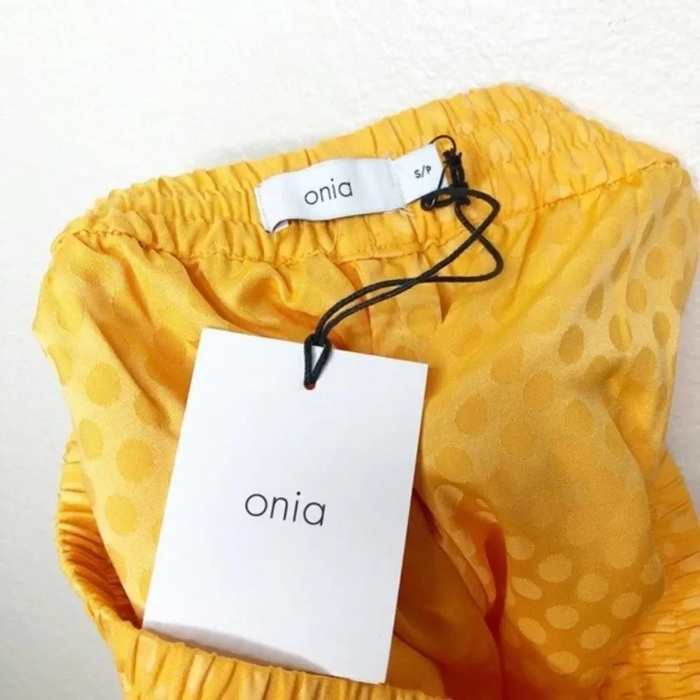 ONIA Aleen Printed Drawstring Cover-up Shorts